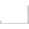Ekena Millwork Steel Hanging Shelf Bracket, White Primer 2"W x 10"D x 6 1/2"H BKTM02X10X06HSPWH - alternate 5